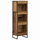 vidaXL Könyvespolc Öreg fa 40 x 30 x 121 cm Faanyag