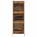 vidaXL Könyvespolc Öreg fa 40 x 30 x 121 cm Faanyag