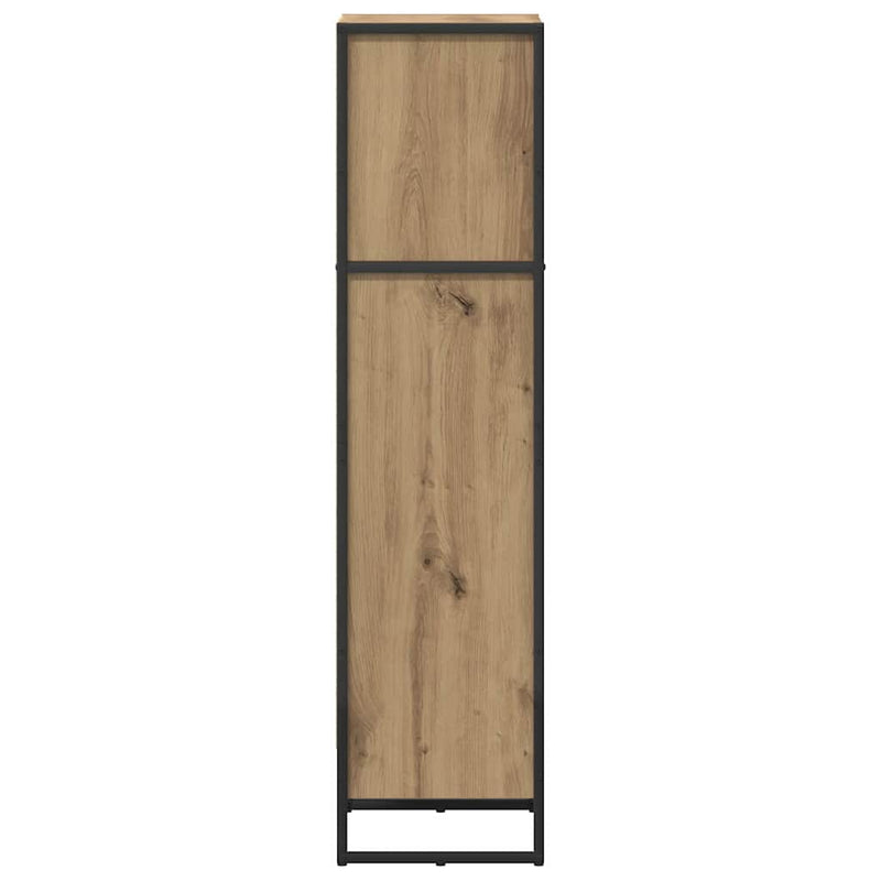 vidaXL Könyvespolc Művészi tölgy 80 x 30 x 155 cm Faanyag