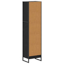 vidaXL Könyvespolc Fekete tölgy 40 x 30 x 155 cm Faanyag