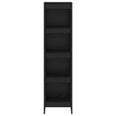 vidaXL Könyvespolc Fekete tölgy 40 x 30 x 155 cm Faanyag