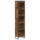 vidaXL Könyvespolc Füstös tölgy 40 x 30 x 189,5 cm Faanyag