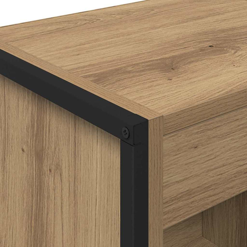 vidaXL Könyvespolc Művészi tölgy 80 x 30 x 155 cm Faanyag