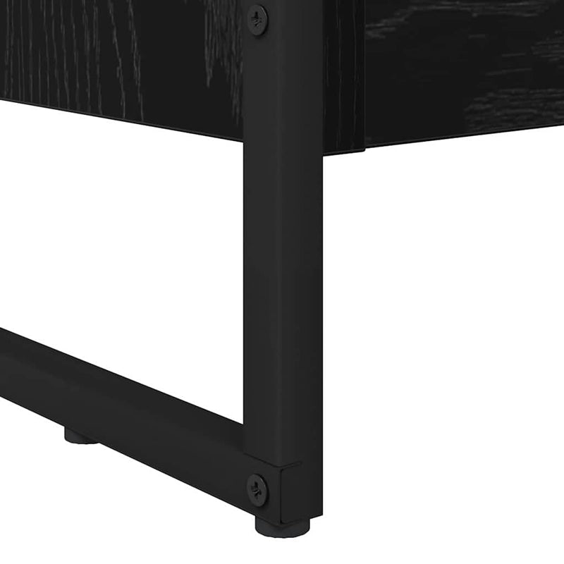 vidaXL Könyvespolc Fekete tölgy 80 x 30 x 155 cm Faanyag