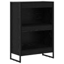 vidaXL Könyvespolc Fekete tölgy 60 x 30 x 86,5 cm Faanyag