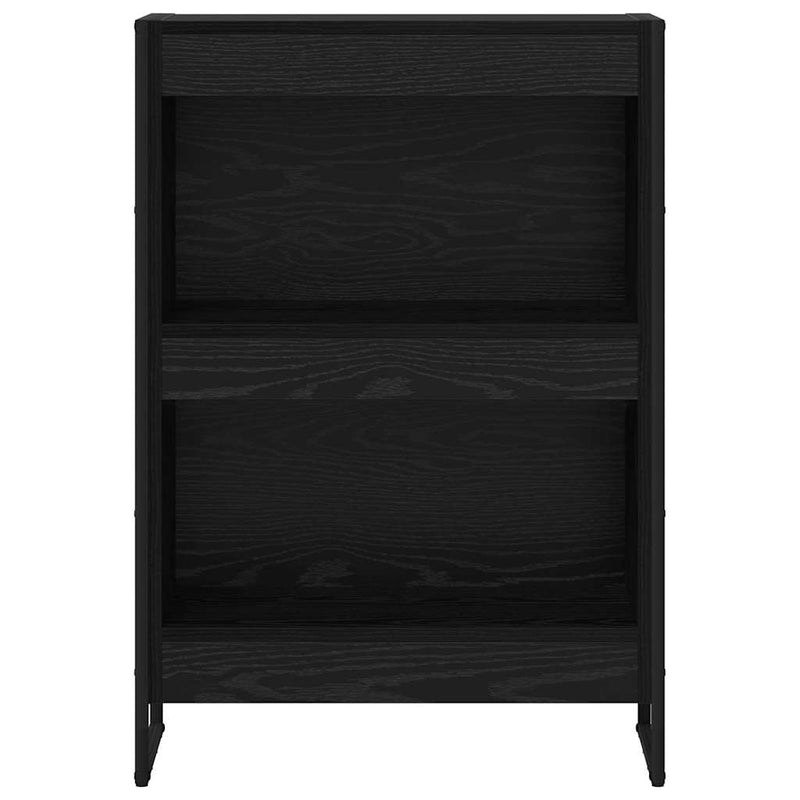 vidaXL Könyvespolc Fekete tölgy 80 x 30 x 155 cm Faanyag