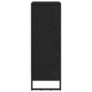 vidaXL Könyvespolc Fekete tölgy 60 x 30 x 86,5 cm Faanyag