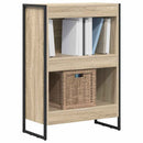 vidaXL Könyvespolc Sonoma 60 x 30 x 86,5 cm Faanyag