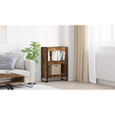 vidaXL Könyvespolc Füstös tölgy 60 x 30 x 86,5 cm Faanyag
