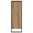 vidaXL Könyvespolc Művészi tölgy 80 x 30 x 155 cm Faanyag