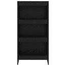 vidaXL Könyvespolc Fekete tölgy 80 x 30 x 155 cm Faanyag