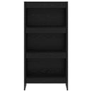 vidaXL Könyvespolc Fekete tölgy 60 x 30 x 121 cm Faanyag
