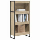 vidaXL Könyvespolc Sonoma 60 x 30 x 121 cm Faanyag
