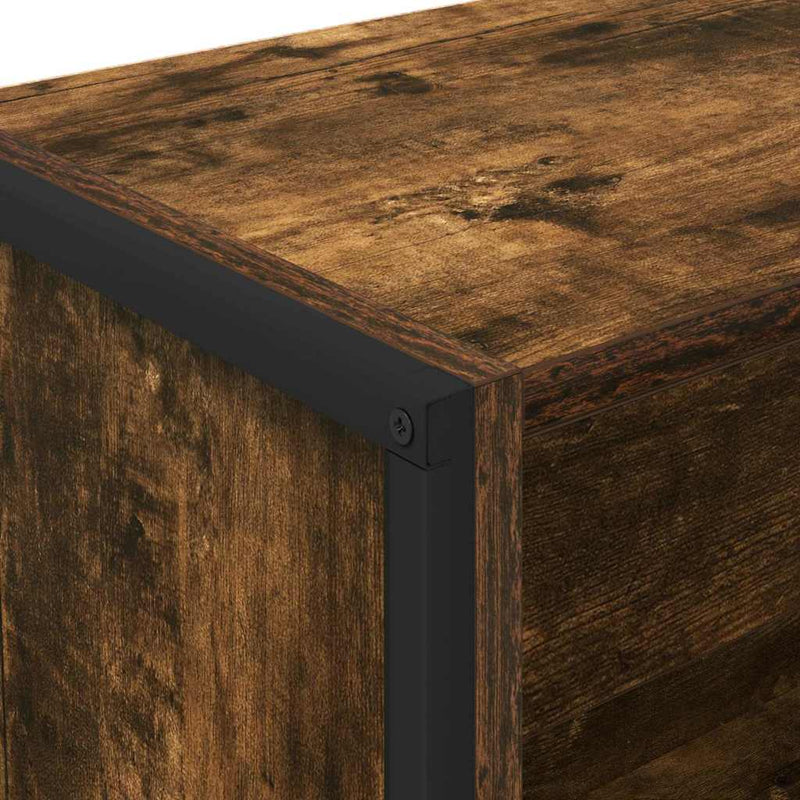 vidaXL Könyvespolc Füstös tölgy 80 x 30 x 155 cm Faanyag