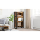 vidaXL Könyvespolc Füstös tölgy 60 x 30 x 121 cm Faanyag