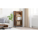 vidaXL Könyvespolc Öreg fa 60 x 30 x 121 cm Faanyag
