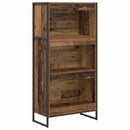vidaXL Könyvespolc Öreg fa 60 x 30 x 121 cm Faanyag
