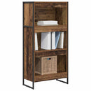 vidaXL Könyvespolc Öreg fa 60 x 30 x 121 cm Faanyag