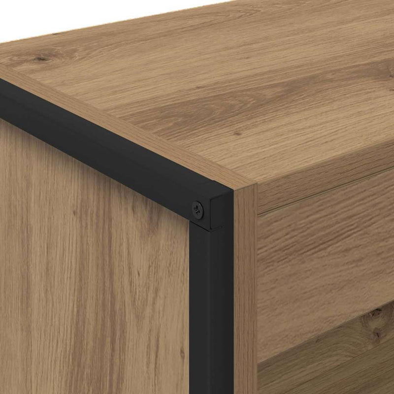 vidaXL Könyvespolc Művészi tölgy 80 x 30 x 155 cm Faanyag