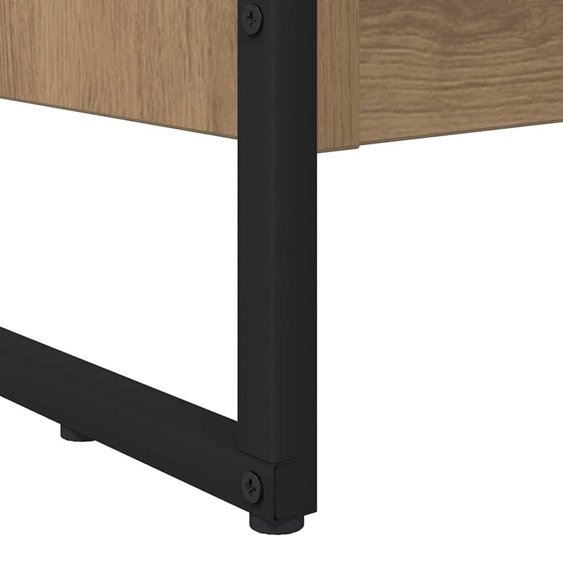 vidaXL Könyvespolc Művészi tölgy 80 x 30 x 155 cm Faanyag