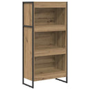 vidaXL Könyvespolc Művészi tölgy 60 x 30 x 121 cm Faanyag