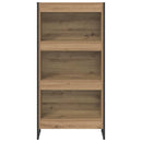 vidaXL Könyvespolc Művészi tölgy 60 x 30 x 121 cm Faanyag