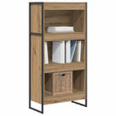 vidaXL Könyvespolc Művészi tölgy 60 x 30 x 121 cm Faanyag
