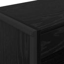 vidaXL Könyvespolc Fekete tölgy 80 x 30 x 155 cm Faanyag