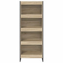 vidaXL Könyvespolc Sonoma 80 x 30 x 155 cm Faanyag