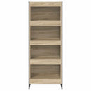 vidaXL Könyvespolc Sonoma 60 x 30 x 155 cm Faanyag