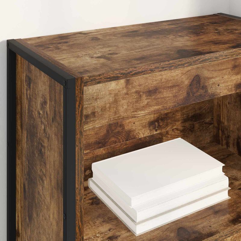 vidaXL Könyvespolc Füstös tölgy 80 x 30 x 155 cm Faanyag