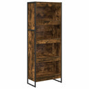 vidaXL Könyvespolc Füstös tölgy 60 x 30 x 155 cm Faanyag