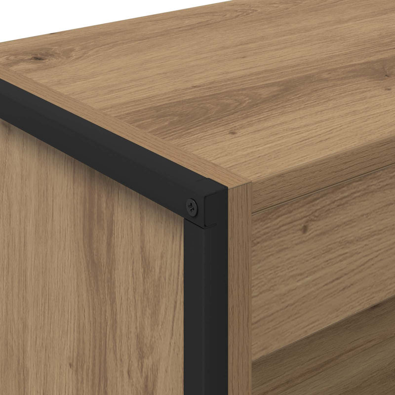 vidaXL Könyvespolc Művészi tölgy 80 x 30 x 155 cm Faanyag