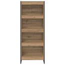 vidaXL Könyvespolc Művészi tölgy 80 x 30 x 155 cm Faanyag