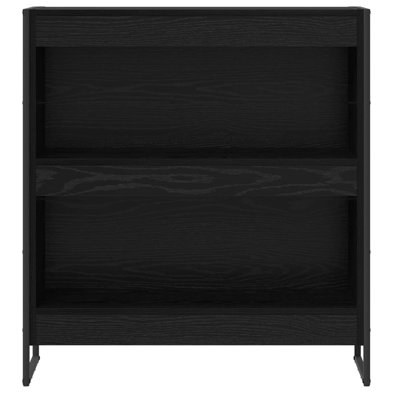 vidaXL Könyvespolc Fekete tölgy 80 x 30 x 155 cm Faanyag