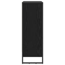 vidaXL Könyvespolc Fekete tölgy 80 x 30 x 86,5 cm Faanyag