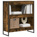vidaXL Könyvespolc Füstös tölgy 80 x 30 x 86,5 cm Faanyag