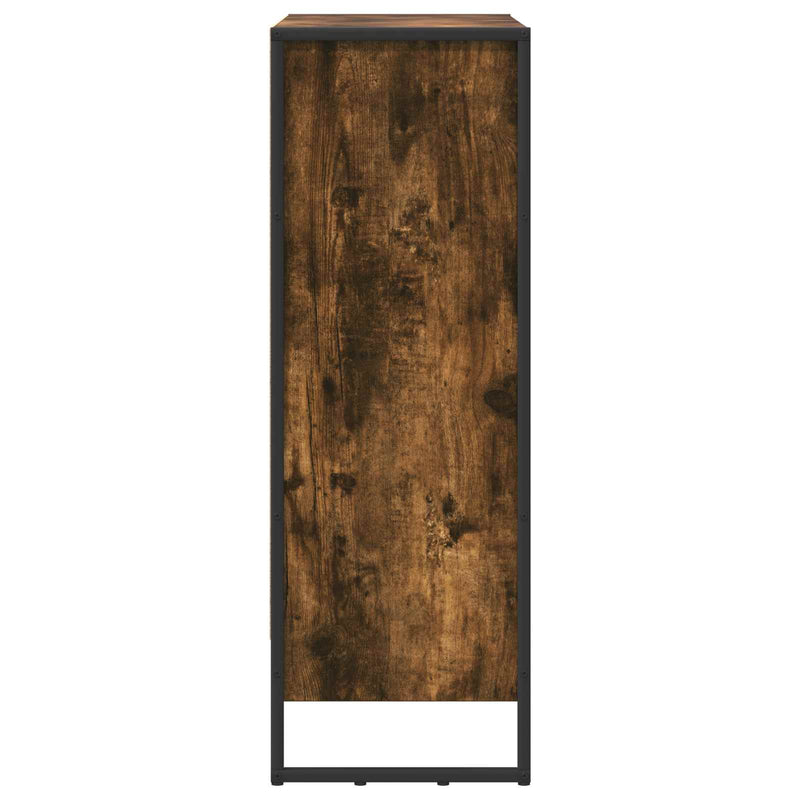 vidaXL Könyvespolc Füstös tölgy 80 x 30 x 155 cm Faanyag