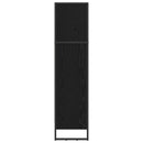 vidaXL Könyvespolc Fekete tölgy 80 x 30 x 155 cm Faanyag