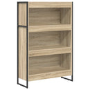 vidaXL Könyvespolc Sonoma 80 x 30 x 121 cm Faanyag
