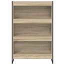 vidaXL Könyvespolc Sonoma 80 x 30 x 121 cm Faanyag