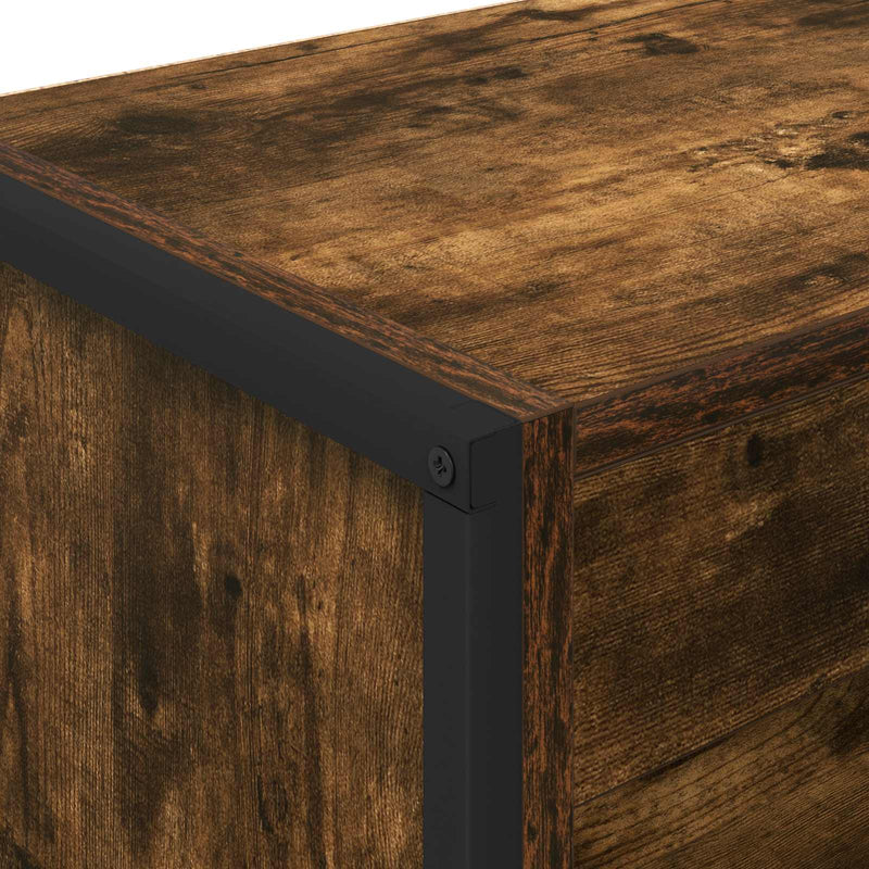 vidaXL Könyvespolc Füstös tölgy 80 x 30 x 155 cm Faanyag