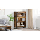vidaXL Könyvespolc Füstös tölgy 80 x 30 x 121 cm Faanyag