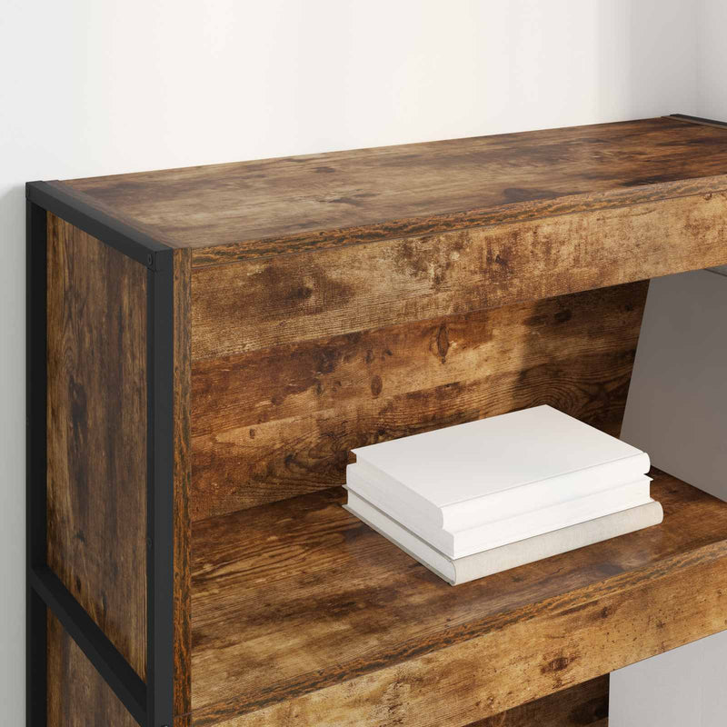 vidaXL Könyvespolc Füstös tölgy 80 x 30 x 155 cm Faanyag