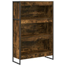 vidaXL Könyvespolc Füstös tölgy 80 x 30 x 121 cm Faanyag