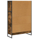 vidaXL Könyvespolc Füstös tölgy 80 x 30 x 121 cm Faanyag