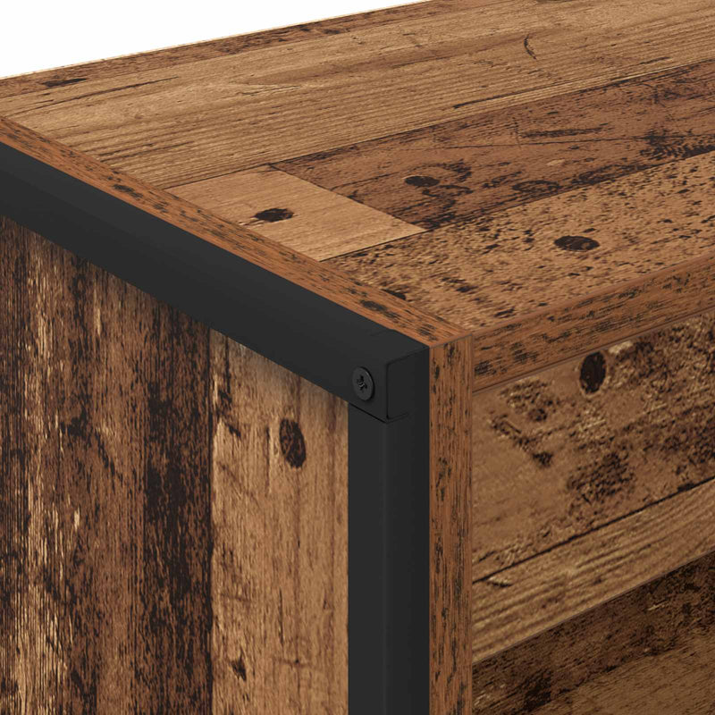 vidaXL Könyvespolc Öreg fa 80 x 30 x 155 cm Faanyag