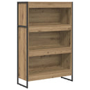 vidaXL Könyvespolc Művészi tölgy 80 x 30 x 121 cm Faanyag