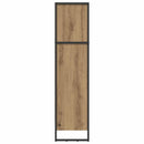 vidaXL Könyvespolc Művészi tölgy 80 x 30 x 121 cm Faanyag