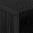 vidaXL Dohányzóasztal Fekete tölgy 80 x 50 x 40 cm Faanyag